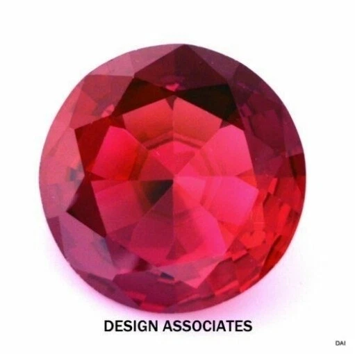 SIMULATED RUBY 12 MM ROUND CUT AAA - Image 1 of 1