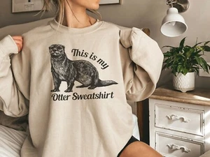 Otter Sweatshirt, Otter T-Shirt, Cute Otter Sweatshirt, Otter Lover, Otter Gifts - Picture 1 of 3