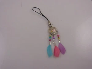 Unicorn dream catcher cell phone fits Ipad charm ear cap dust plug silver tone - Picture 1 of 4