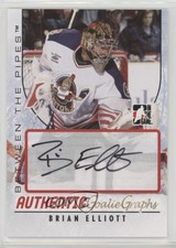 2007-08 ITG Between the Pipes GoalieGraphs Brian Elliott #A-BE Rookie Auto RC