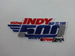 2018 Indianapolis 500 102ND Running PennGrade Oil Event Collector Iron-On-Patch - Picture 1 of 9
