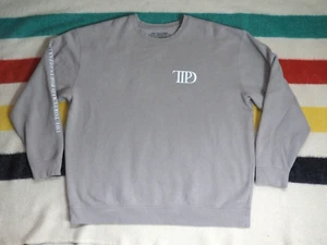 Tortured Poets Department Dept Taylor Swift Gray Merch Pullover Sweatshirt 3XL - Picture 1 of 6