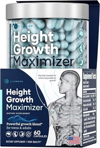LILYMOON USA Naturally Height Growth Maximizer Supplement Pills with Bone Supprt - Picture 1 of 8