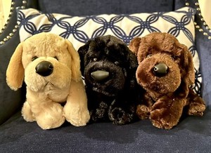 Webkinz Yellow Lab, Black Lab, & Chocolate Lab Plush Dogs Only - No Codes
