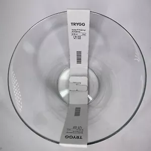IKEA TRYGG Discontinued 11” Round Glass Serving Salad Bowl K M Hagberg Modern - Picture 1 of 6