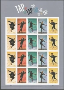 Sheet of 20 stamps - Scott 5609-13 - Forever - Tap Dancing - 2021 - MNH - Picture 1 of 1