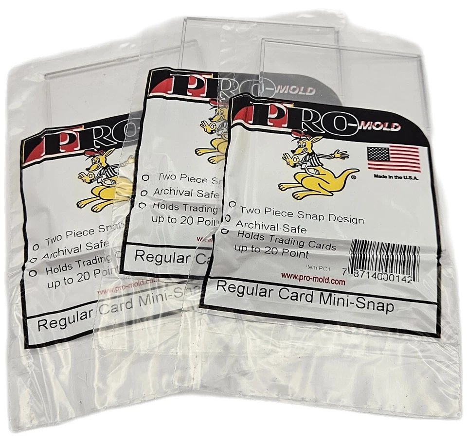 (3 Count) Pro-Mold Recessed Snap and Mini Snap Card Holders - Choose Your Size - Image 1 of 1