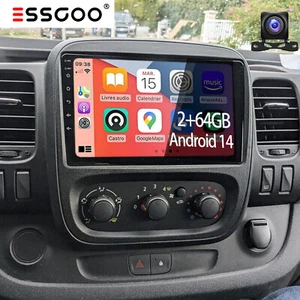 Für Opel Vivaro B Renault Trafic AHD+ CarPlay Autoradio Android14 GPS Navi 2+64G - Bild 1 von 13