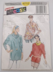 Burda Super Easy Vintage Pattern 4712 Uncut Unopened Sizes 10, 12, 14, 16, 18, 2 - Picture 1 of 2