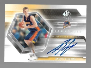 2004-05 ponte superiore SP firme autentiche Andris Biedrins Rookie auto - Foto 1 di 2