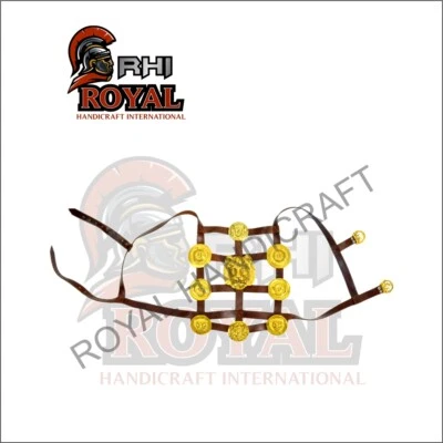 Cinturón de brazo legionario decorado de latón de cuero de la época romana nuevo para unisex Foto 1 de 4