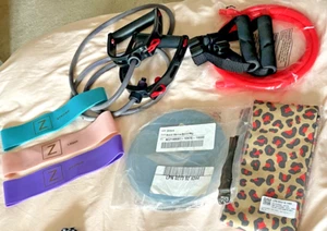 FABLETICS TRAININGSBODENSCHIEBER & TRAININGSTUCH + 3 PILATES BUTT & BEIN BAND SET - Bild 1 von 6