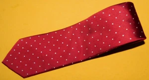 JoS A. BANK EXECUTIVE COLLECTION RED/WHITE DOTS MOTIF TIE - DESIGNER TIES. - Picture 1 of 3