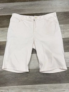 Lauren Jeans Company Ralph Lauren Denim Shorts Women’s Sz 16 Lt Pink 11” Inseam - Picture 1 of 10