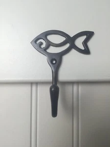 *3er Pack* Bronze mit Ölschliff dekorative Stammesfische Schrankhaken - Bild 1 von 5