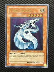 Cyber Dragon CRV-EN015 1ª Edición Ultimate Relief Raro YuGiOh Tarjeta Holo Inglés - Imagen 1 de 14