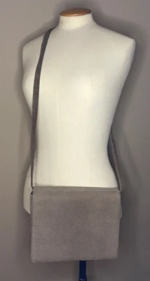 Bolso Bandolera Vintage Años 90 Neiman Marcus Lizzard Textura Taupe Foto 1 de 4
