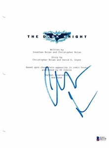 CHRISTIAN BALE SIGNED THE DARK KNIGHT SCRIPT BECKETT BAS AUTOGRAPH AUTO A - Picture 1 of 1