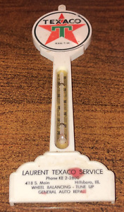 vintage Texaco Advertising Thermometer Hillsboro Illinois