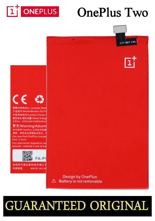 NEW GENUINE ONEPLUS TWO BATTERY BLP597 3300mAh - Image 1 of 1