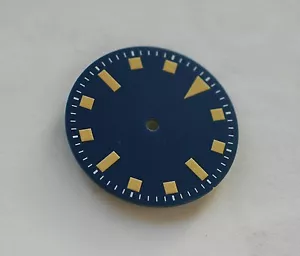 Reloj V Amarillo Todo Azul Copo de Nieve Esfera ETA 2824 2836 Superluminova - Imagen 1 de 1