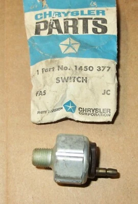 Mopar 1450377 stop light switch 1946-1954 Plymouth, Dodge Chrysler, DeSoto, NOS - Image 1 of 2