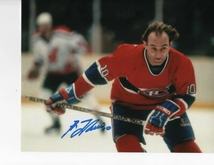 HALL OF FAME GUY LAFLEUR SIGNED SKATING FAST 8X10 MONTREAL CANADIENS - Picture 1 of 1