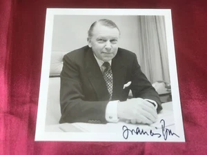 Autograph FRANCIS PYM (†2008)-handsigned off. photo 1980s-Lord President Council - Picture 1 of 3