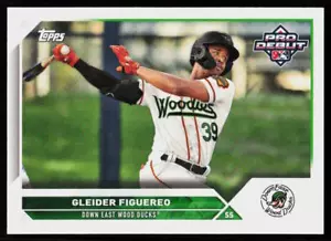 2023 Topps Pro Debut Gleider Figuereo #pd-115 Béisbol Down East Wood Ducks - Imagen 1 de 2