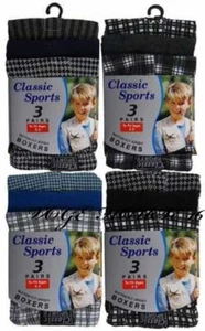 12 Boys Kids Children Boxer Shorts Underwear Cotton Designer Loose Fit Age 3-13 - Picture 1 of 5