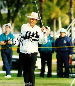 CHI CHI RODRIGUEZ - Quadro 8x9 autografato - Leggenda Golf Hall Of Fame - I MAESTRI - Foto 1 di 2