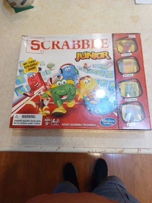 Scrabble Junior Board Game Brand New.                    Note !!!upper Left - Image 1 of 3