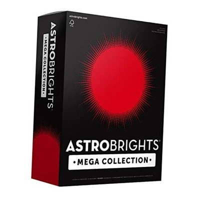  Mega Colección, Papel de Colores, Ultra Rojo, 625 Hojas, 24 lb/89 gsm, 8.5" x  Foto 1 de 4