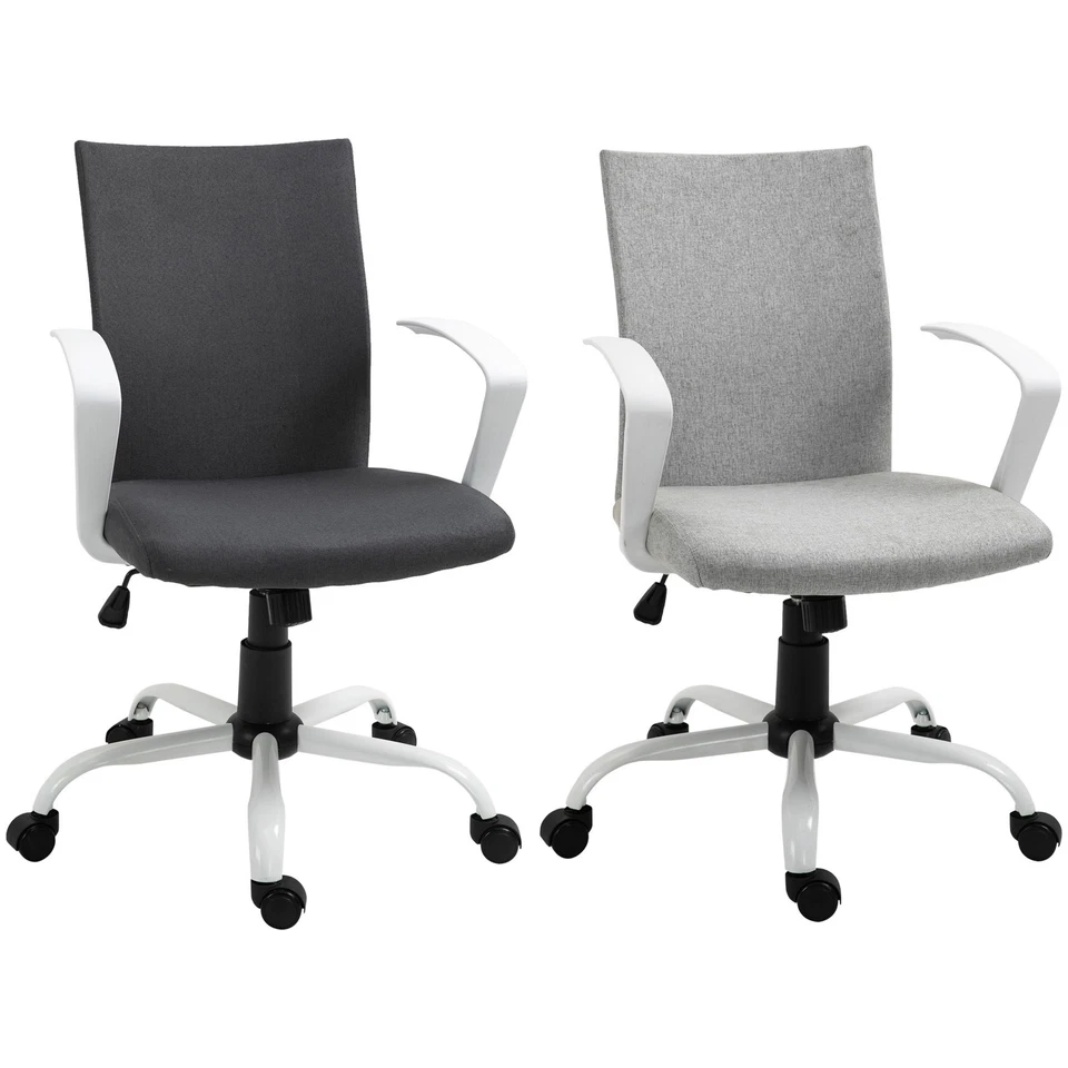 Vinsetto Sedia Ergonomica Girevole per Scrivania in Tessuto