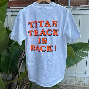 Vintage 90s Cal State Fullerton Titans Track & Field T-Shirt Oneita L - Picture 1 of 4