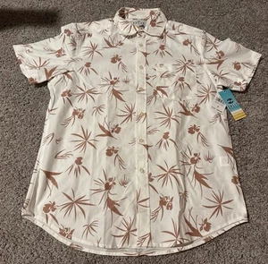 NWT Mens Split Brand Short Sleeve Button Down Size Small Hawaiian Shirt New Tag - Picture 1 of 4