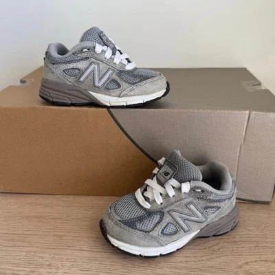 New Balance 990 V4 Grey/White Toddler Sneakers- SZ 5 C - Image 1 of 4