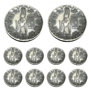 LOT 10 X 1 GRAM .999 SILVER MONARCH OLD WORLD STYLE EGYPTIAN GOD MONTU ROUNDS BU - Picture 1 of 5
