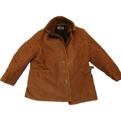 ROPA EXTERIOR WEATHERPAL VINTAGE AÑOS 60 70 LEE WALD Pana Vellón Sherpa Marrón Foto 1 de 4