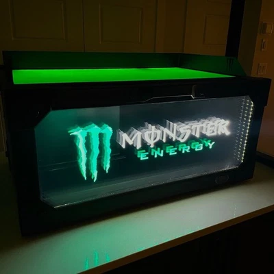 Monster Energy G Style1 Series Mini Fridge Cooler Open Box Like New Condition - Image 1 of 4
