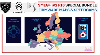 Peugeot Citroen DS SMEG / SMEG+ Full Update Pack : Firmware + Maps +Danger Zones - Image 1 of 4