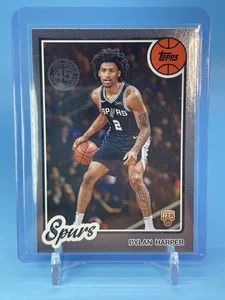 2025 Topps ~ DYLAN HARPER ~ 45th Anniversary Rookie #80BK-52 ~ Spurs RC 🔥 - Picture 1 of 11