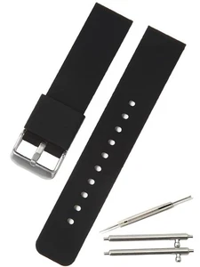 Calme Rubber Bell Watch with Silicone Band Quick Release 14mm to 24mm Inclu 470 - Picture 1 of 9