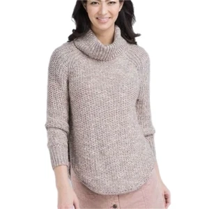 Prana Castillo Turtleneck Knit Sweater in Oatmeal Size S - Picture 1 of 8