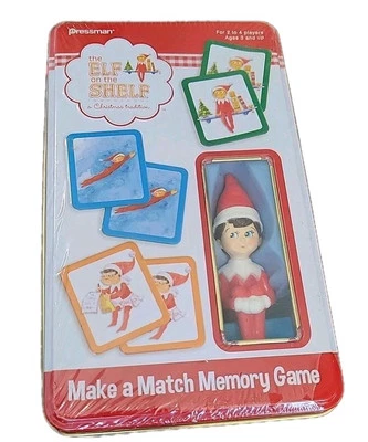 The Elf on the Shelf Make A Match Memory Game Christmas Pressman - Image 1 of 3