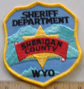 PARCHE DE TELA WYOMING DEL DEPARTAMENTO DEL SHERIFF DEL CONDADO DE SHERIDAN - Imagen 1 de 1