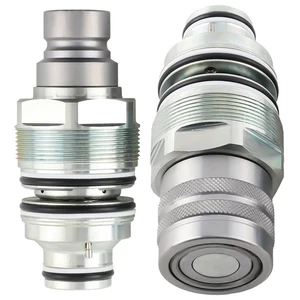 Male & Female Flat Face Coupler Kit For Bobcat 753 763 S130-S850 6679837 6680018 - Picture 1 of 11