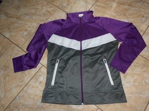 Markenlos Giacca per Allenamento L Lilla Bianco Grigio a Righe Molto Gut #E9641 - Foto 1 di 1