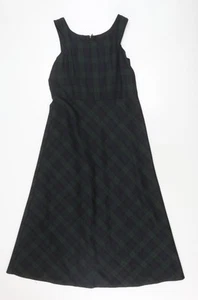 Laura Ashley Women's Plaid Wool Dress, Size 12, Multicoloured - Picture 1 of 12