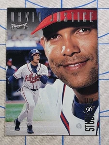 Tarjeta de béisbol 1996 Studio David Justice #109 Atlanta Braves - Imagen 1 de 6
